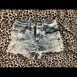 Express denim shorts
